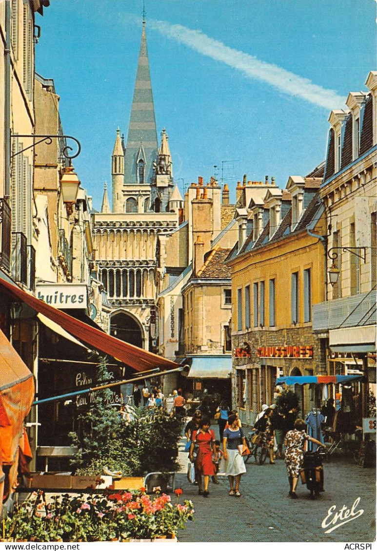 DIJON La Rue Musette Et La Facade De L Eglise Notre Dame 31(scan Recto-verso) MA2045 - Dijon