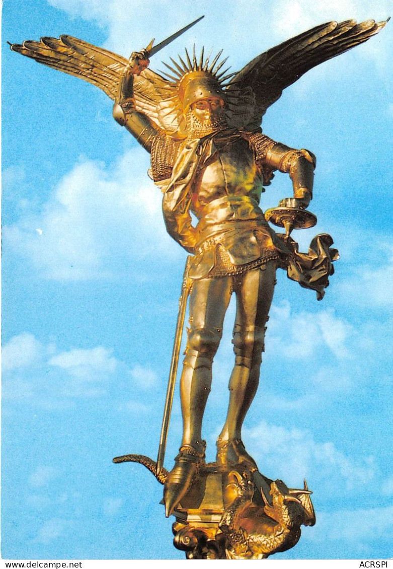LE MONT SAINT MICHEL Statue De L Archange Saint Michel Par Fremiet 27(scan Recto-verso) MA2044 - Le Mont Saint Michel