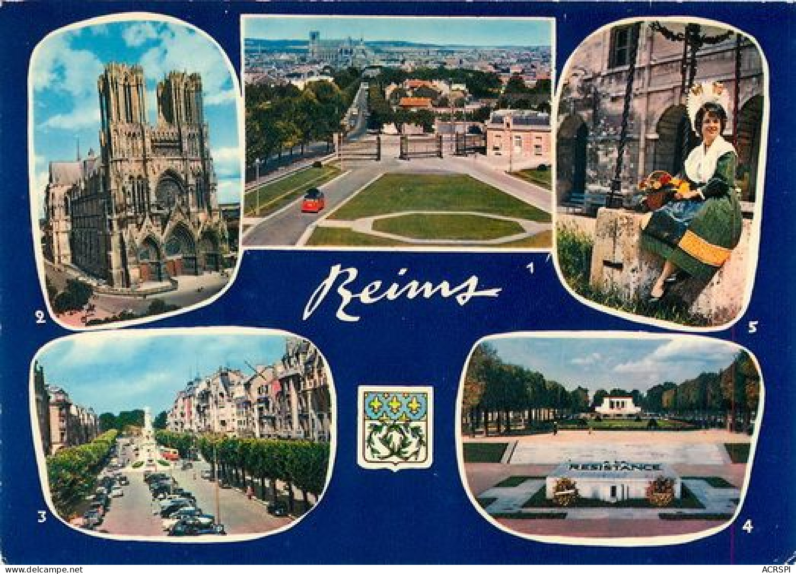 REIMS  Souvenir   1   (scan Recto-verso)MA2035Bis - Reims