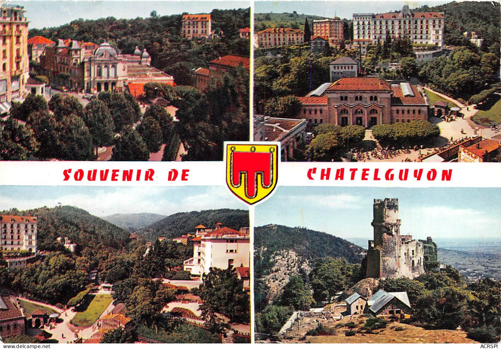 CHATELGUYON Place Brosspn Etablissement Thermal Et Parc De L Etablissement Thermal 14(scan Recto-verso) MA2035 - Châtel-Guyon