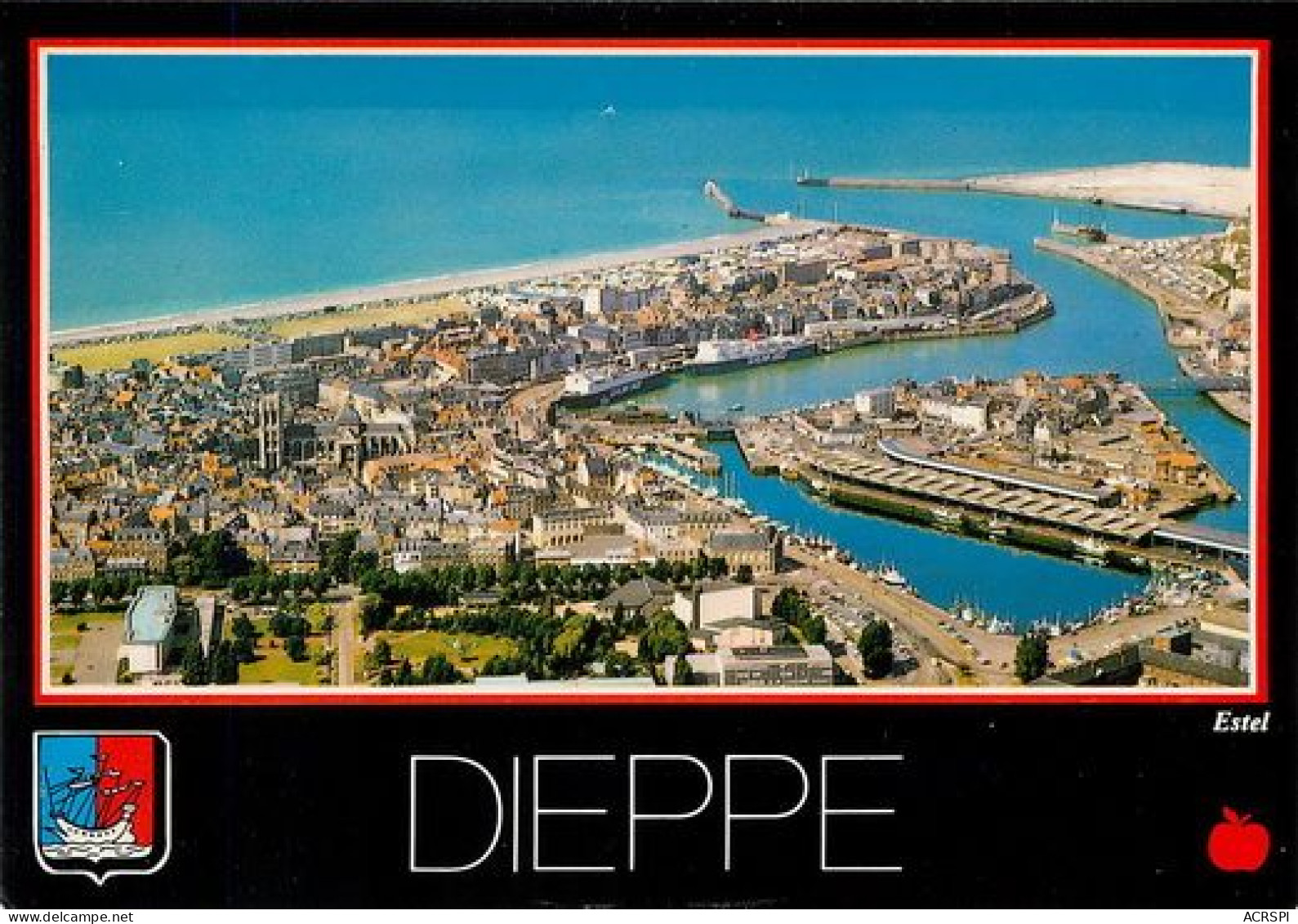 DIEPPE  Le  Port Et Le Chenal Vue Du Ciel  32  (scan Recto-verso)MA2034Ter - Dieppe