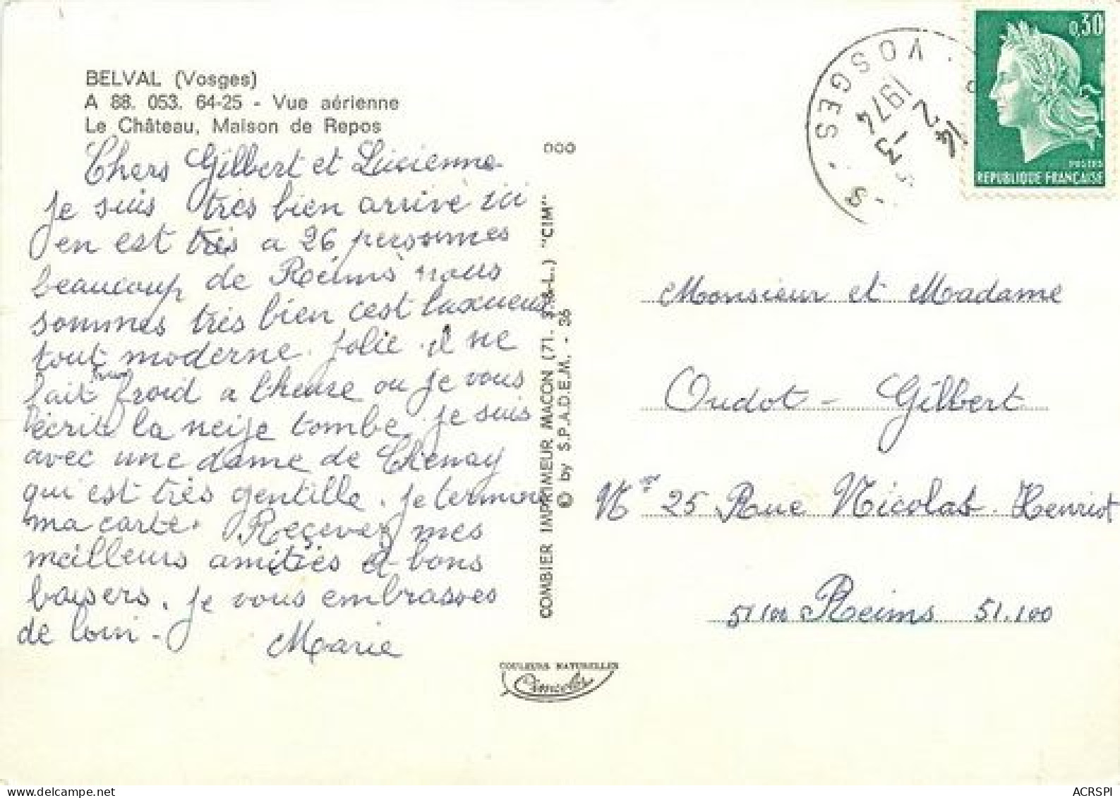 BELVAL Prés De Raon-l'Étape Chateauet Maison De Repos   29   (scan Recto-verso)MA2054Bis - Raon L'Etape