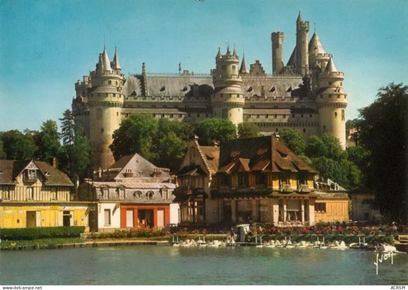PIERREFONDS Le Chateau Et Le Lac  4   (scan Recto-verso)MA2052Ter - Pierrefonds
