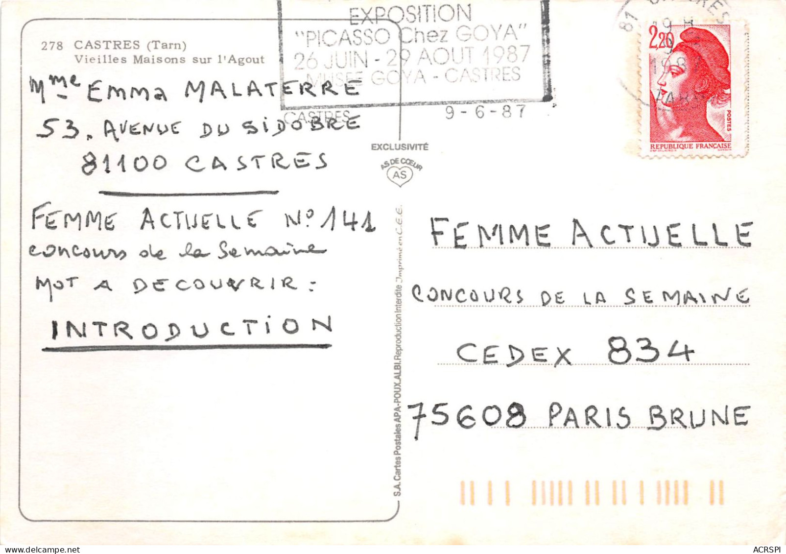 CASTRESVieilles Maisons Sur L Agout 22(scan Recto-verso) MA2052 - Castres