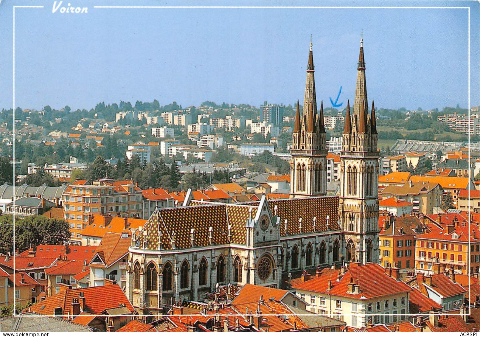 VOIRON L Eglise St Bruno Et La Ville 1(scan Recto-verso) MA2051 - Voiron