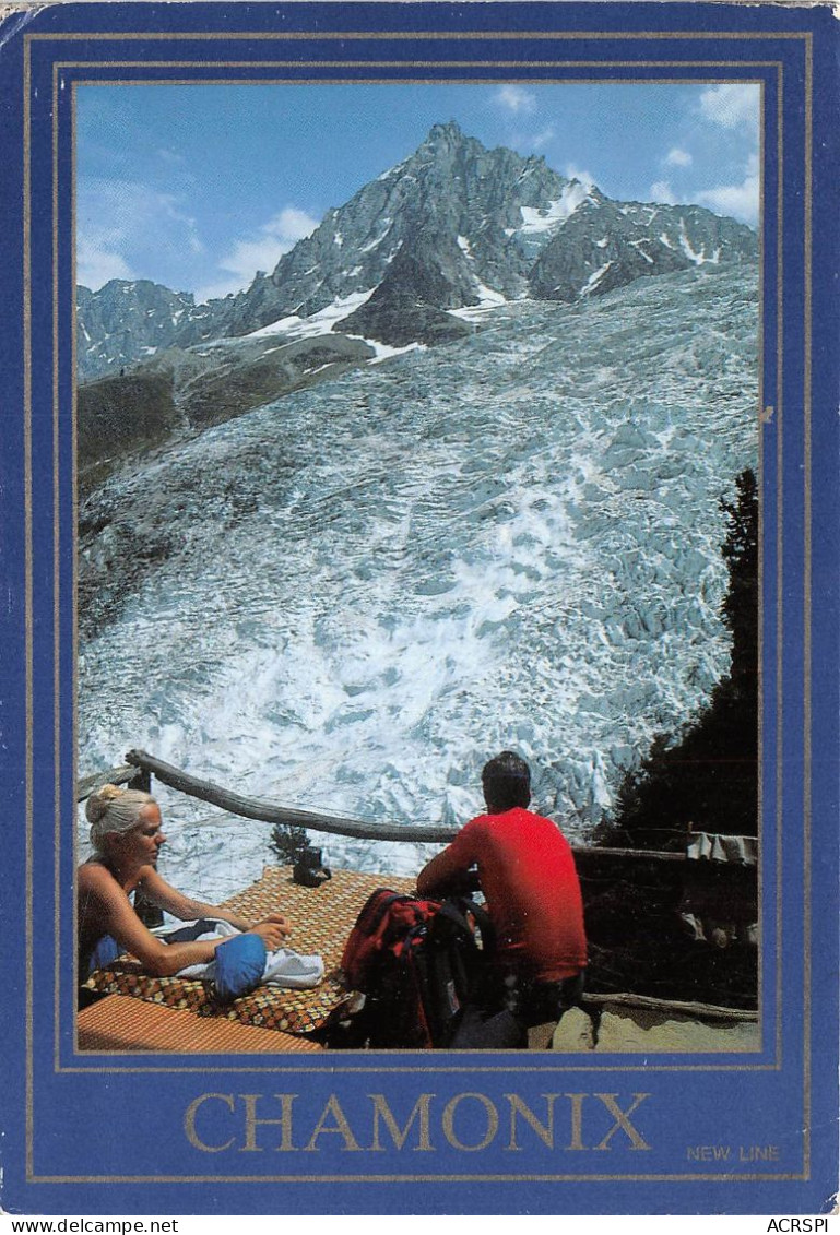 MASSIF DU MONT BLANC L L Aiguille Du Midi Le Glacier Des Bossons Vue Des Pyramides 21(scan Recto-verso) MA2048 - Chamonix-Mont-Blanc