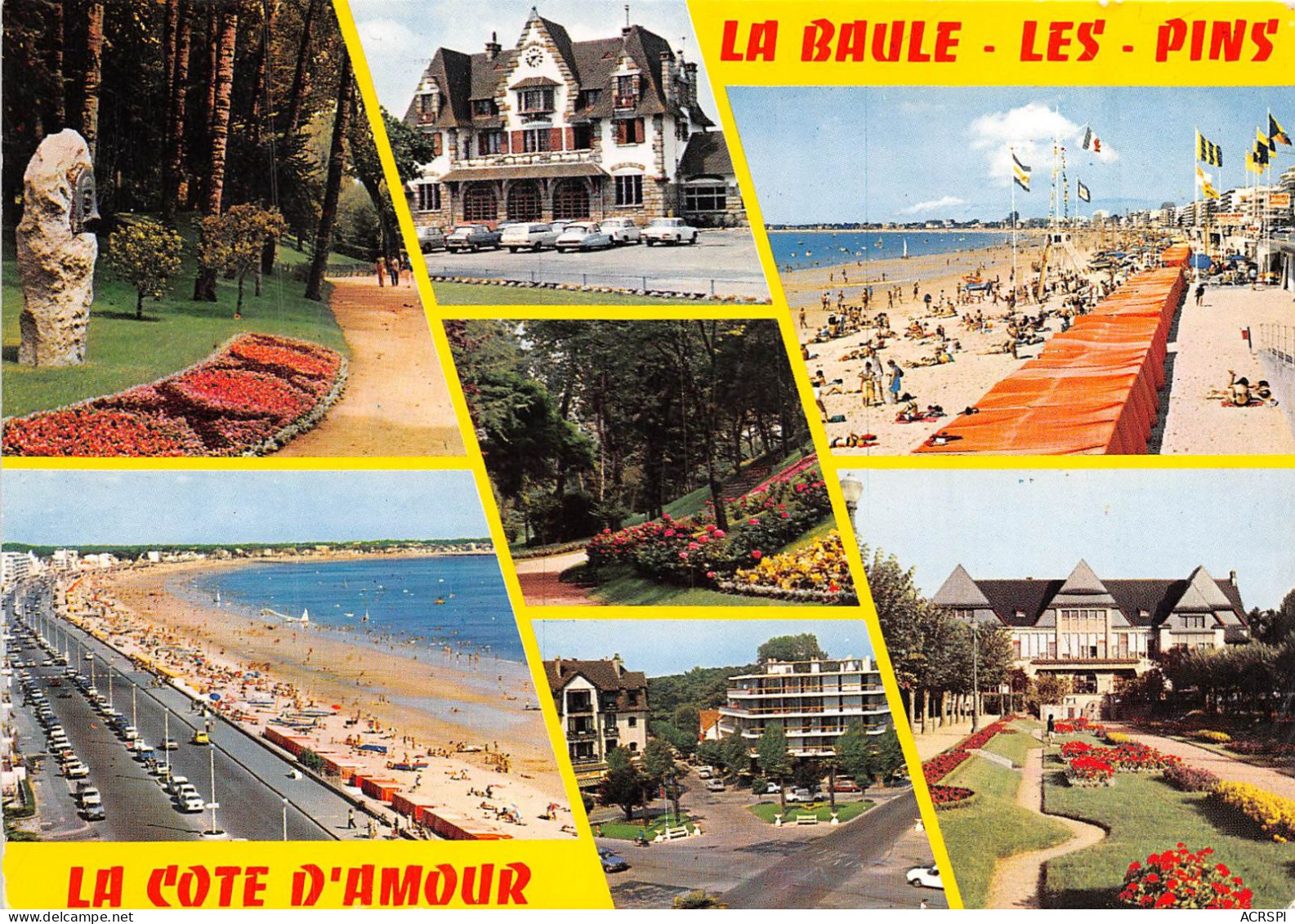 LA BAULE LES PINS Le Jardin Des Dyrades La Gare La Plage Et La Poste 17(scan Recto-verso) MA2047 - La Baule-Escoublac