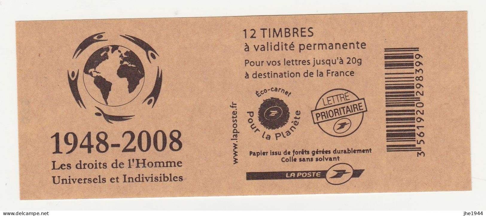 France Carnet N° 4197-C3 ** Les Droits De L'Homme - Andere & Zonder Classificatie