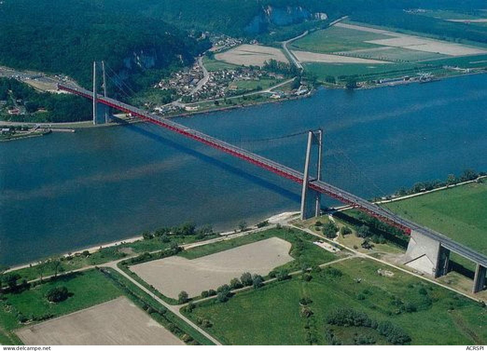 Pont Entre Tancarville Et Le Marais-Vernier  Vue Aerienne Edition Dubray  38   (scan Recto-verso)MA2046Ter - Tancarville