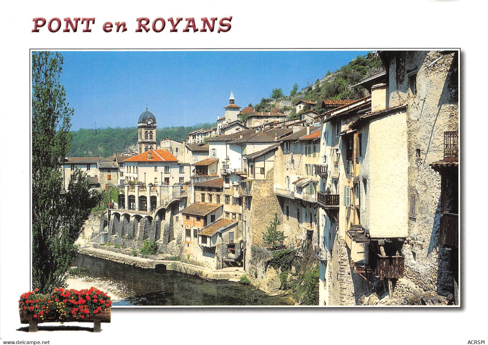 PONT EN ROYANS Village Aux Hautes Maisons Accrochees 27(scan Recto-verso) MA2063 - Pont-en-Royans