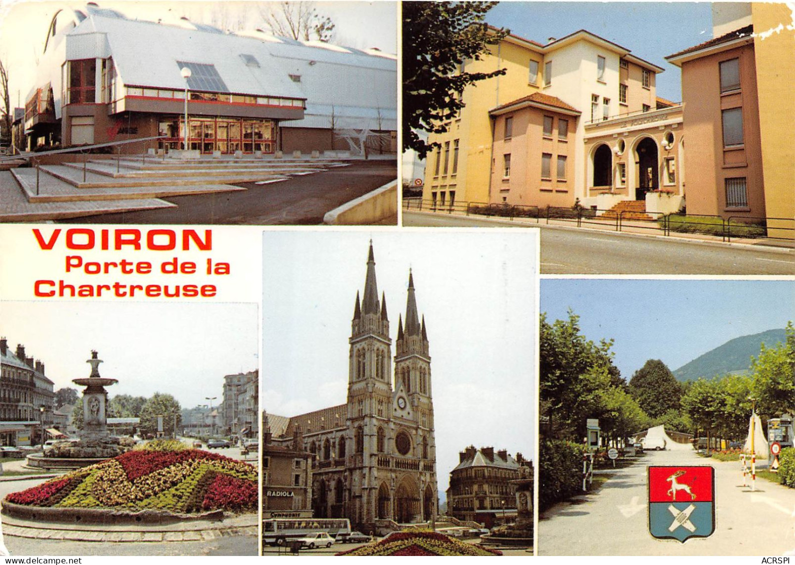 VOIRON Porte De La Chartreuse Le Grand Angle Le Polychrone Ecole De Musique 22(scan Recto-verso) MA2063 - Voiron