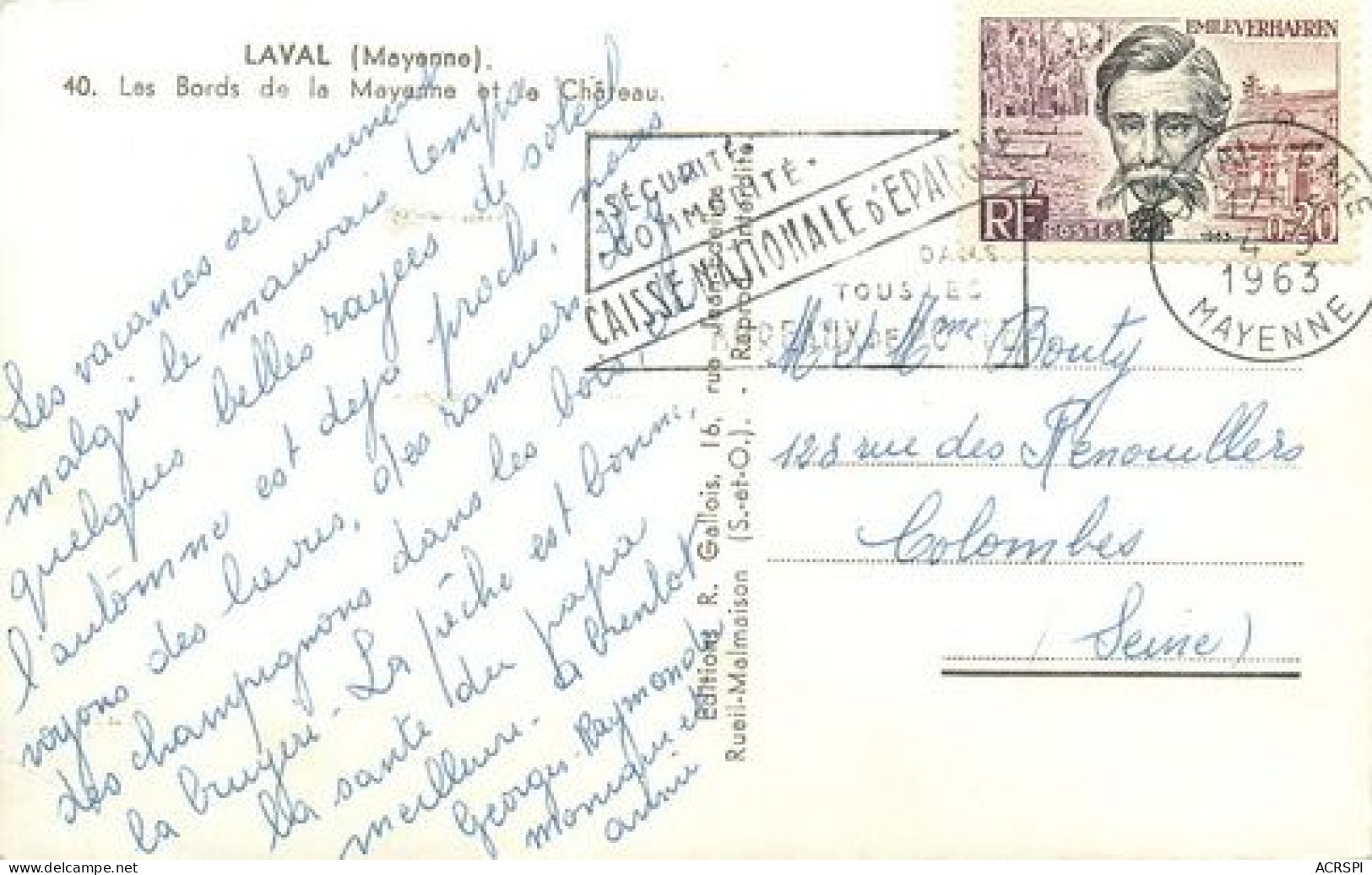 LAVAL  Bords De La Mayenne  23   (scan Recto-verso)MA2062Ter - Laval