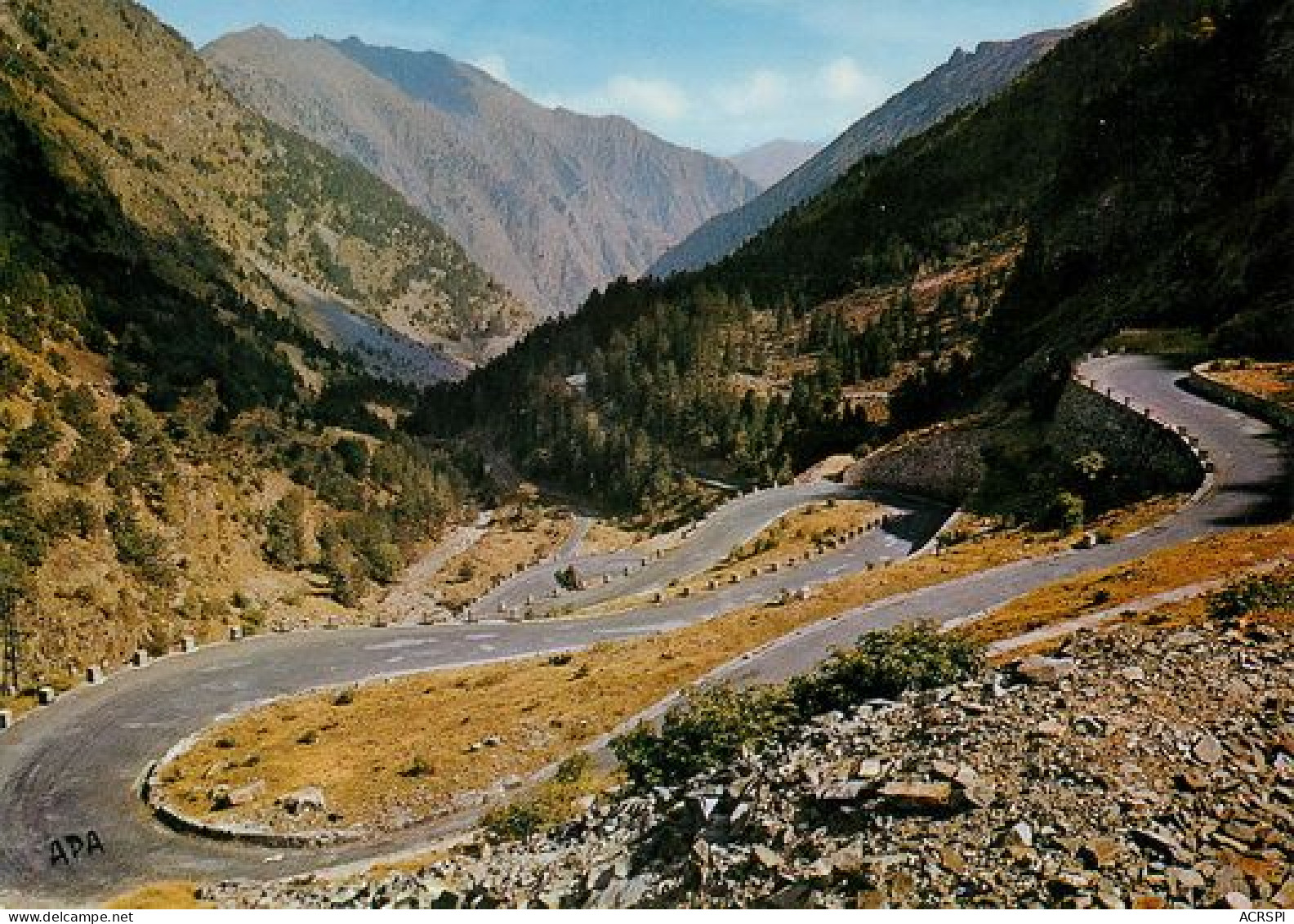 Lacets De La Route Des Lacs D'OREDON Et De Cap De Long   Aragnouet  SAINT LARY 36  (scan Recto-verso)MA2062Bis - Aragnouet