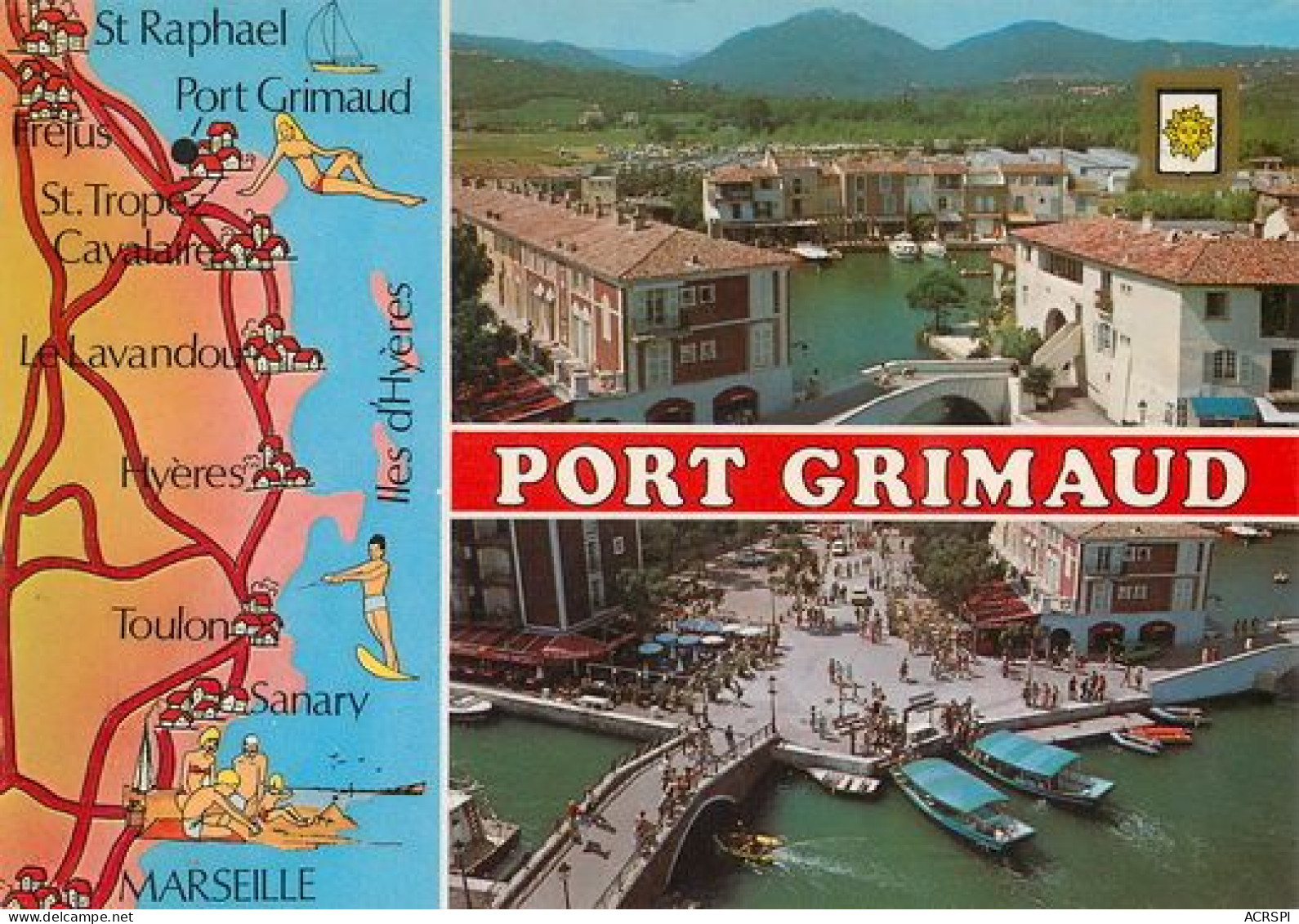 PORT GRIMAUD  34  (scan Recto-verso)MA2062Bis - Saint-Tropez