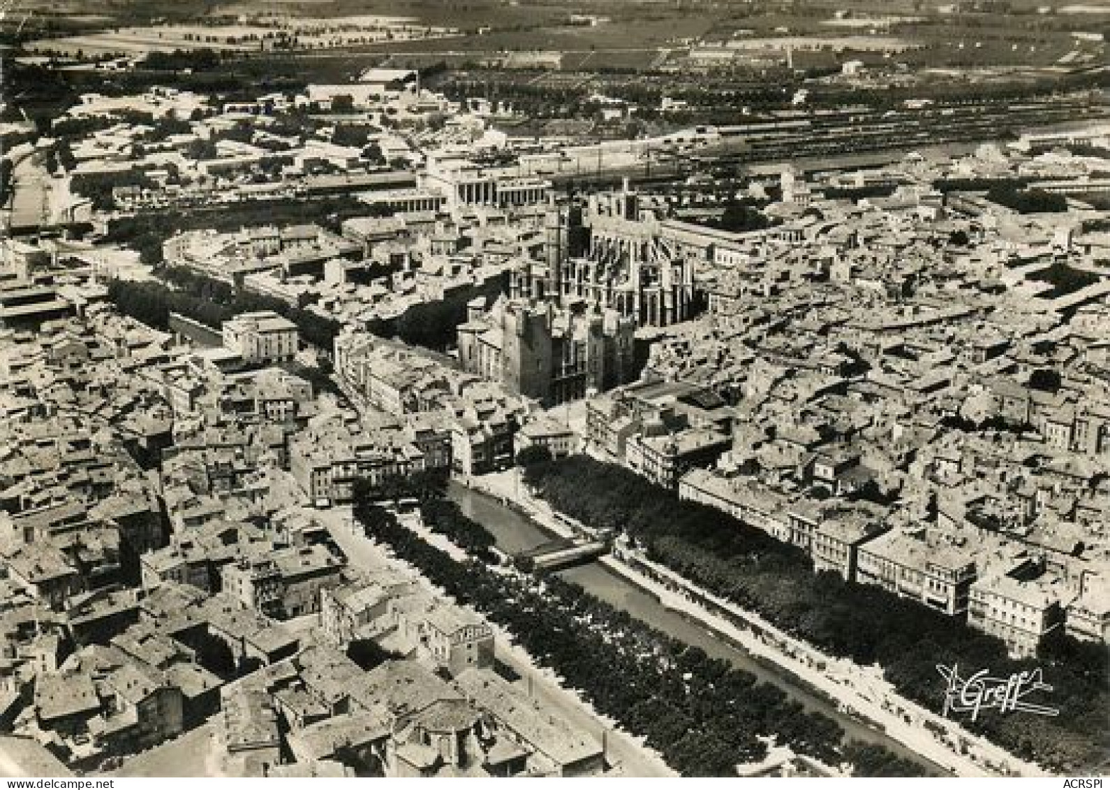 NARBONNE  Vue Aerienne  Et Piscine    17  (scan Recto-verso)MA2062Bis - Narbonne