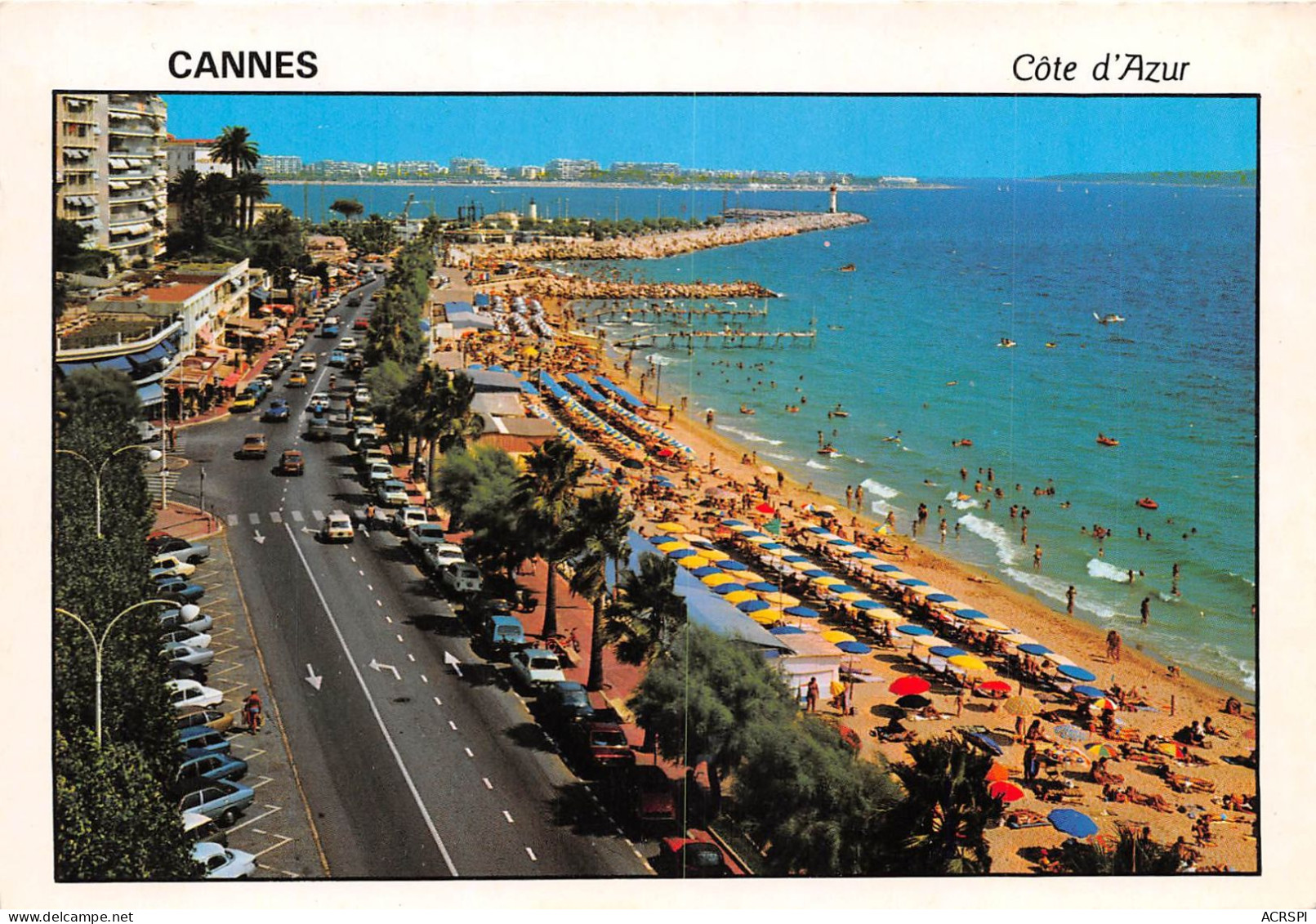 CANNES La Plage Du Midi Et Le Boulevard Jean Hibert 9(scan Recto-verso) MA2061 - Cannes