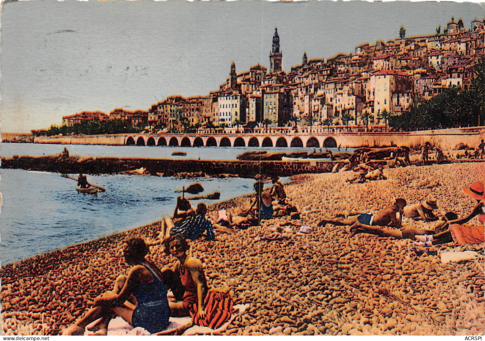 MENTON Un Coin De La Plage  2(scan Recto-verso) MA2061 - Menton