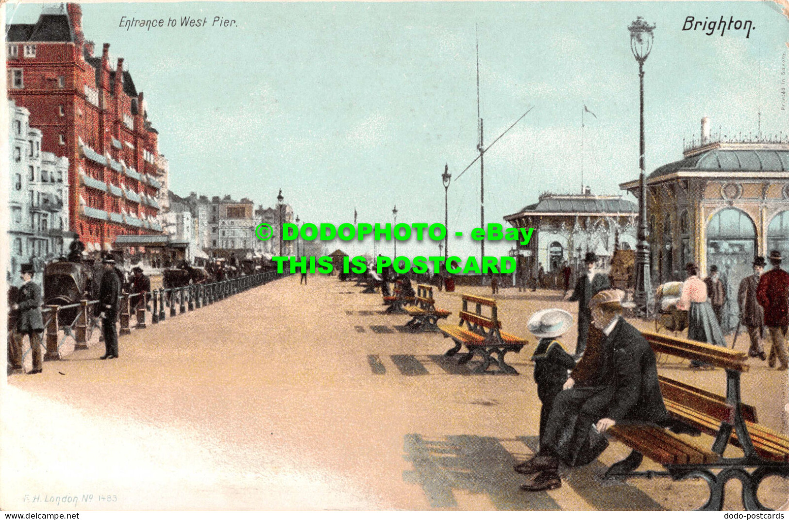 R541222 Entrance To West Pier. Brighton. F. H. London. No. 1483. Hartmann - Altri & Non Classificati