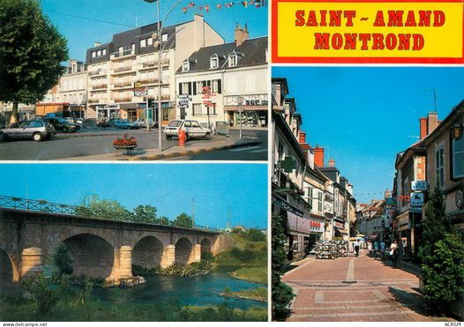 SAINT AMAND MONTROND Multivue  Place Carée   11   (scan Recto-verso)MA2060Bis - Saint-Amand-Montrond