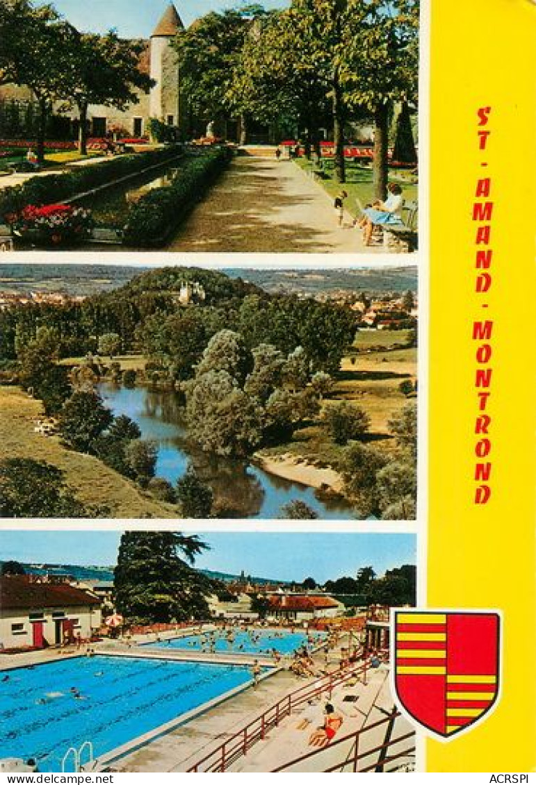 SAINT AMAND MONTROND Multivue  La Piscine  9   (scan Recto-verso)MA2060Bis - Saint-Amand-Montrond