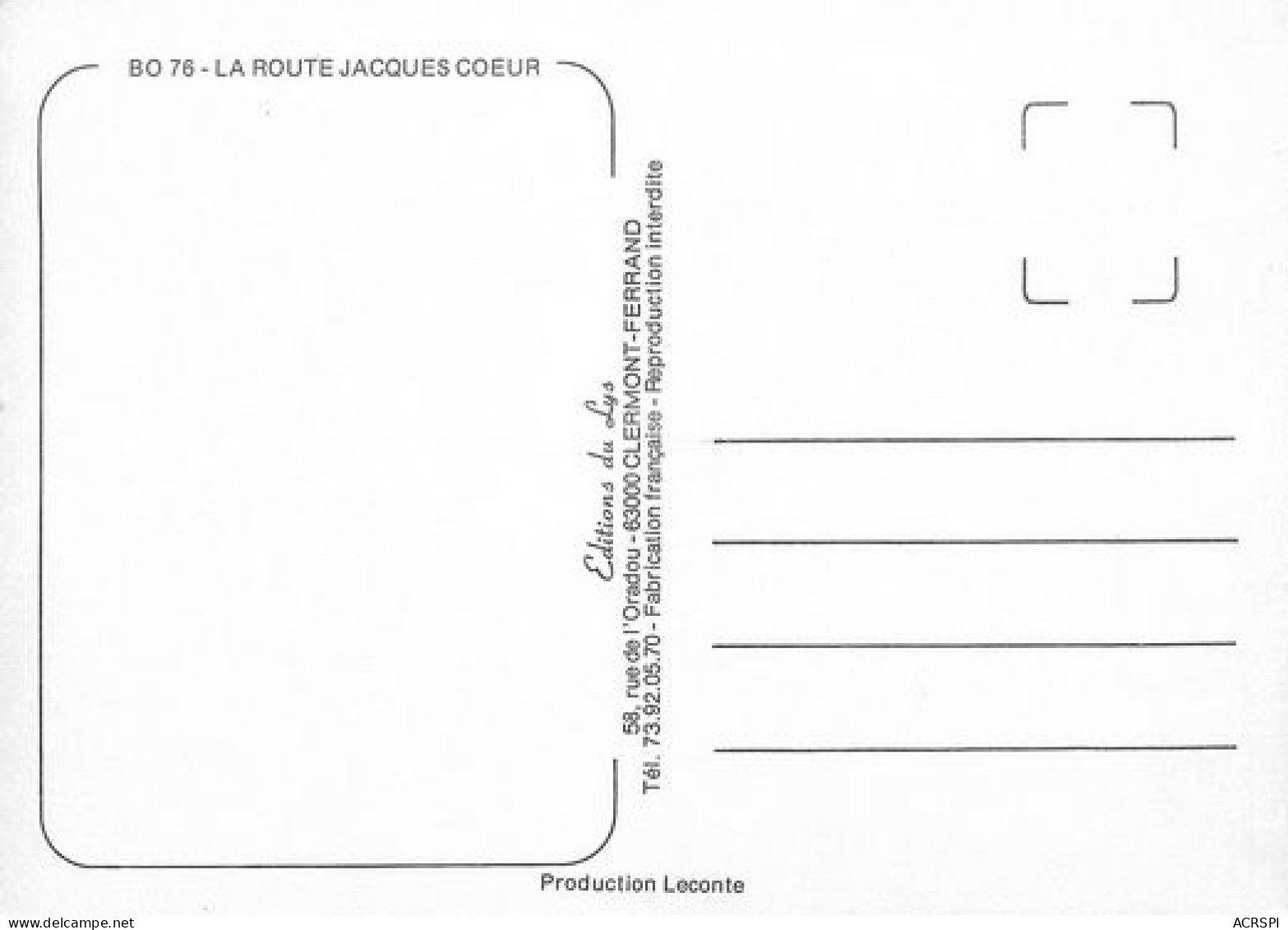 Route Jacques COEUR N140 BOURGES  7   (scan Recto-verso)MA2060Bis - Bourges