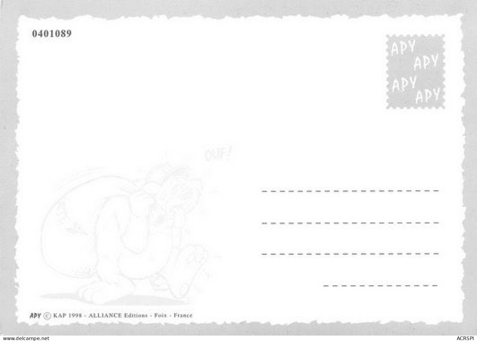 GERS  Message Du Gers Mascotte Ours Vert     30 (scan Recto-verso)MA2056Ter - Auch