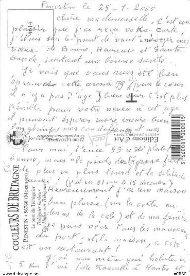 PENESTIN Le Port De TREHIGUIER  26   (scan Recto-verso)MA2056Bis - Pénestin