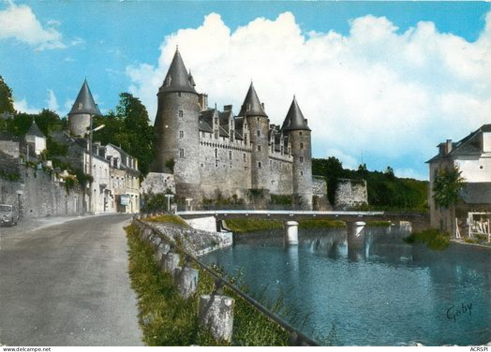 JOSSELIN Le Chateau Et Le Canal De Nantes à Brest  15   (scan Recto-verso)MA2056Bis - Josselin