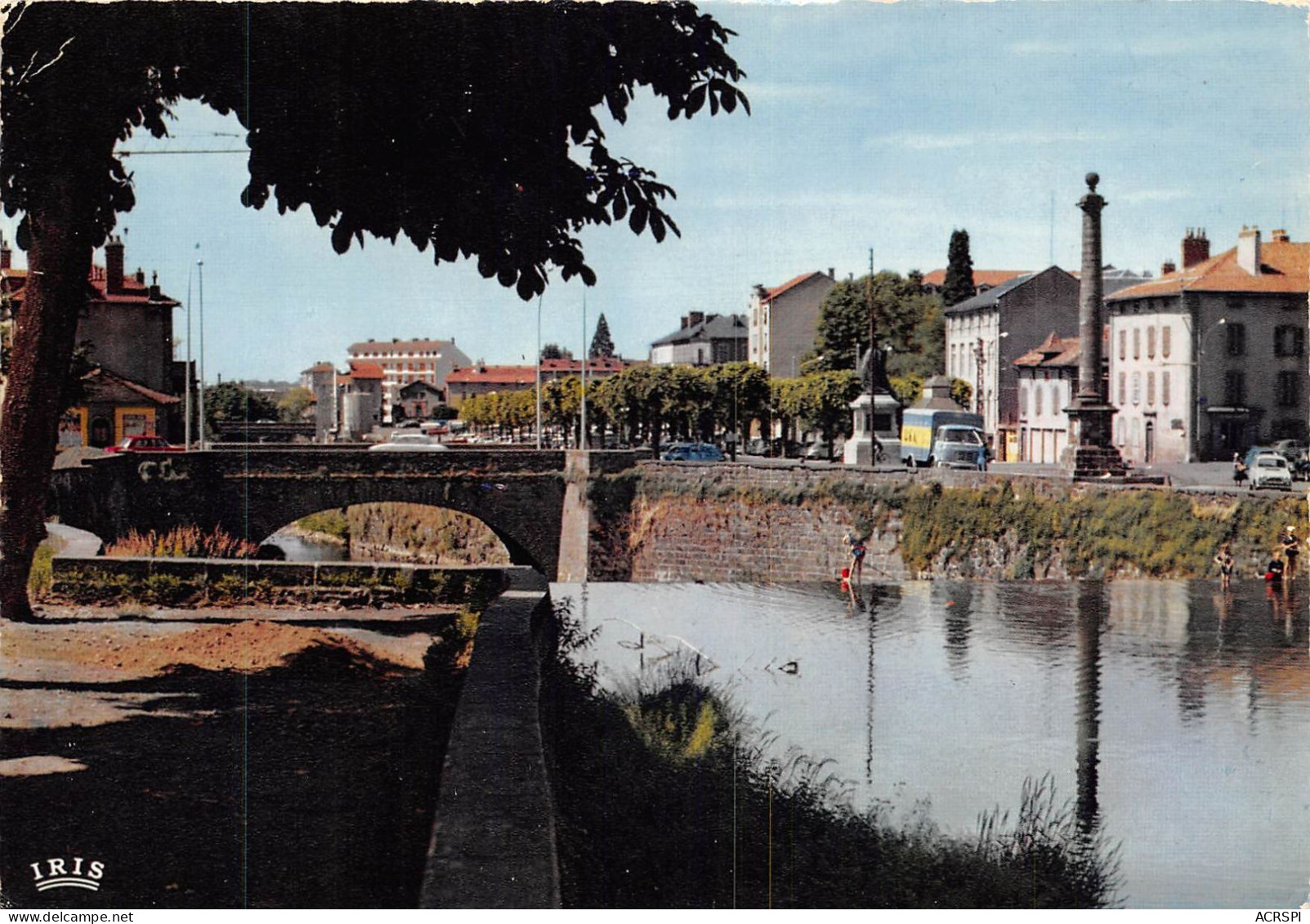 AURILLAC Le Pont Sur La Jordane Et La Promenade Du Gravier  1(scan Recto-verso) MA2056 - Aurillac