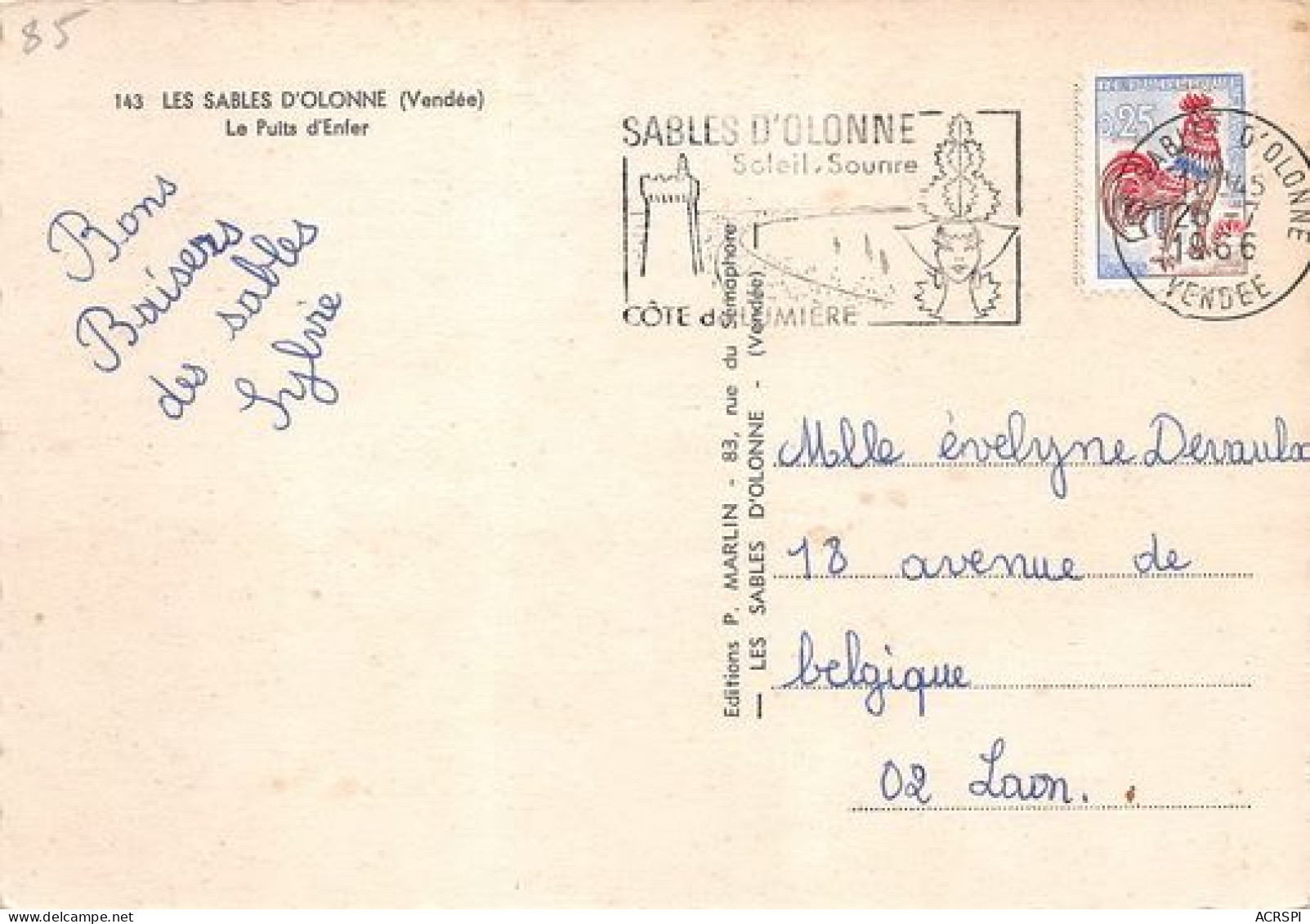 LES SABLES D OLONNE Le Puits D Enfer 21(scan Recto-verso) MA2074 - Sables D'Olonne