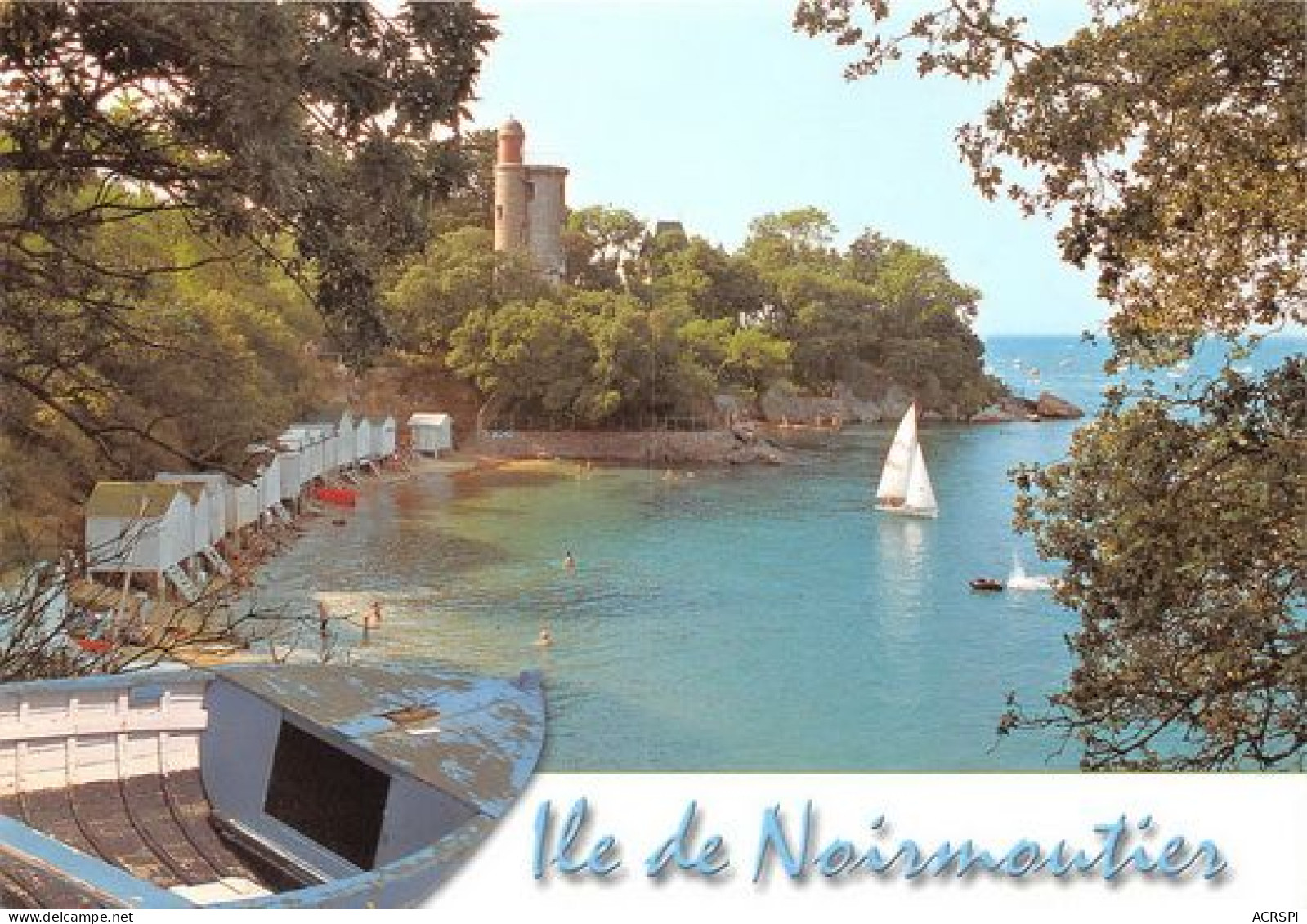 ILE DE NOIRMOUTIER La Plage De L Anse Rouge Et La Tour Plantier 19(scan Recto-verso) MA2074 - Ile De Noirmoutier