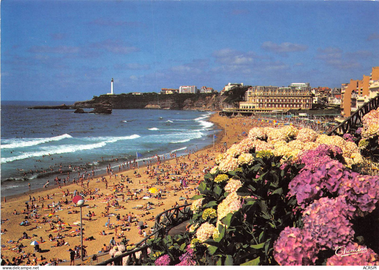 BIARRITZ La Grande Plage Et L Hotel Du Palais 12(scan Recto-verso) MA2072 - Biarritz