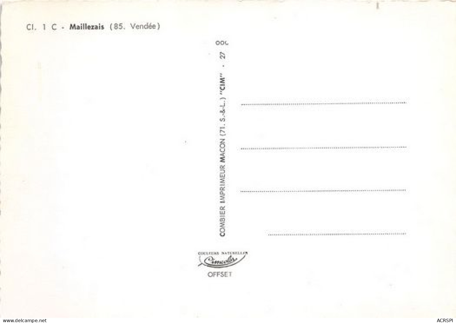 MAILLEZAIS 28(scan Recto-verso) MA2074 - Maillezais