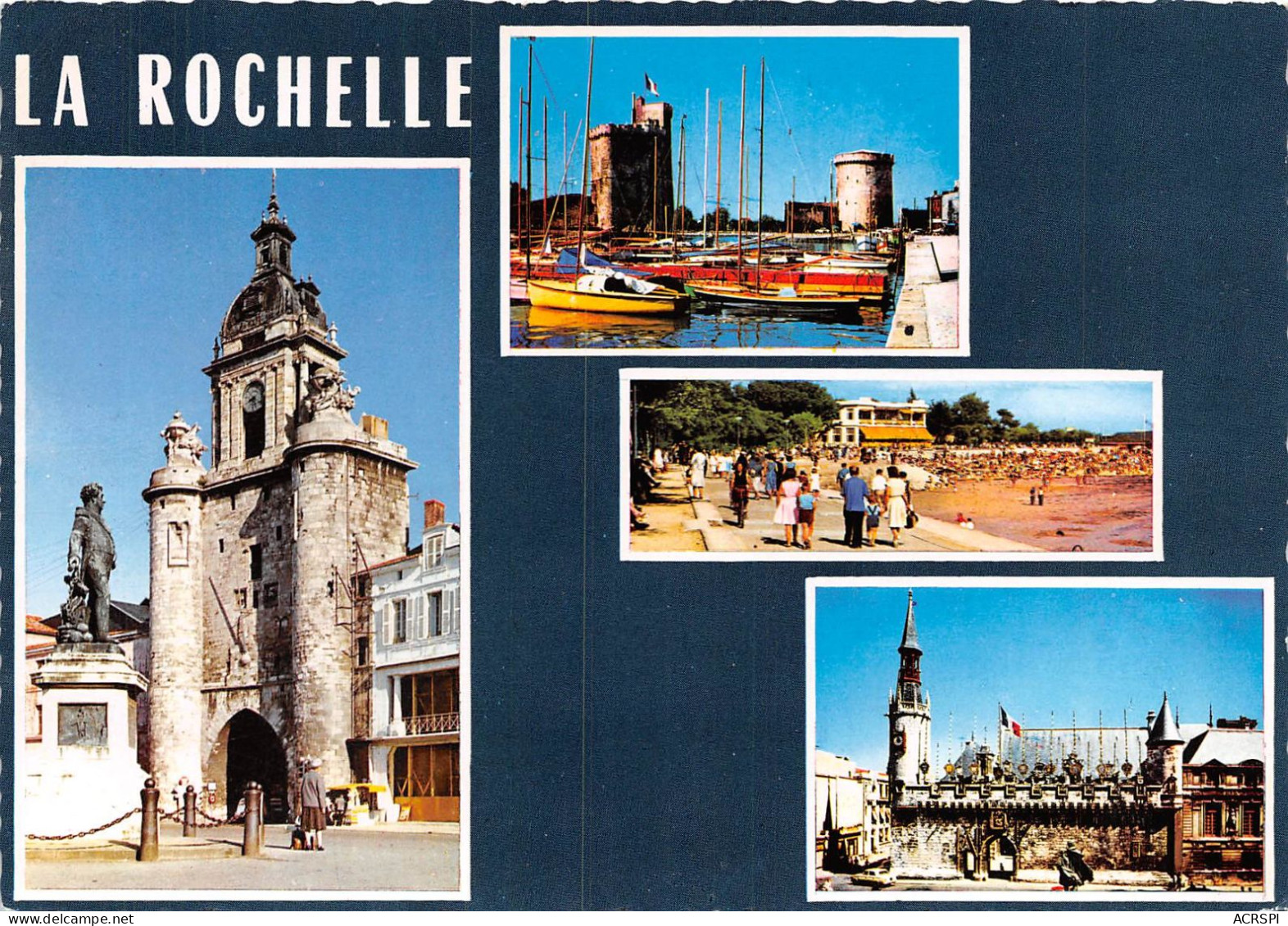 LA ROCHELLE La Tour De La Grosse Horloge La Tour St Nicolas Et La Tour De La Chaine 8(scan Recto-verso) MA2070 - La Rochelle