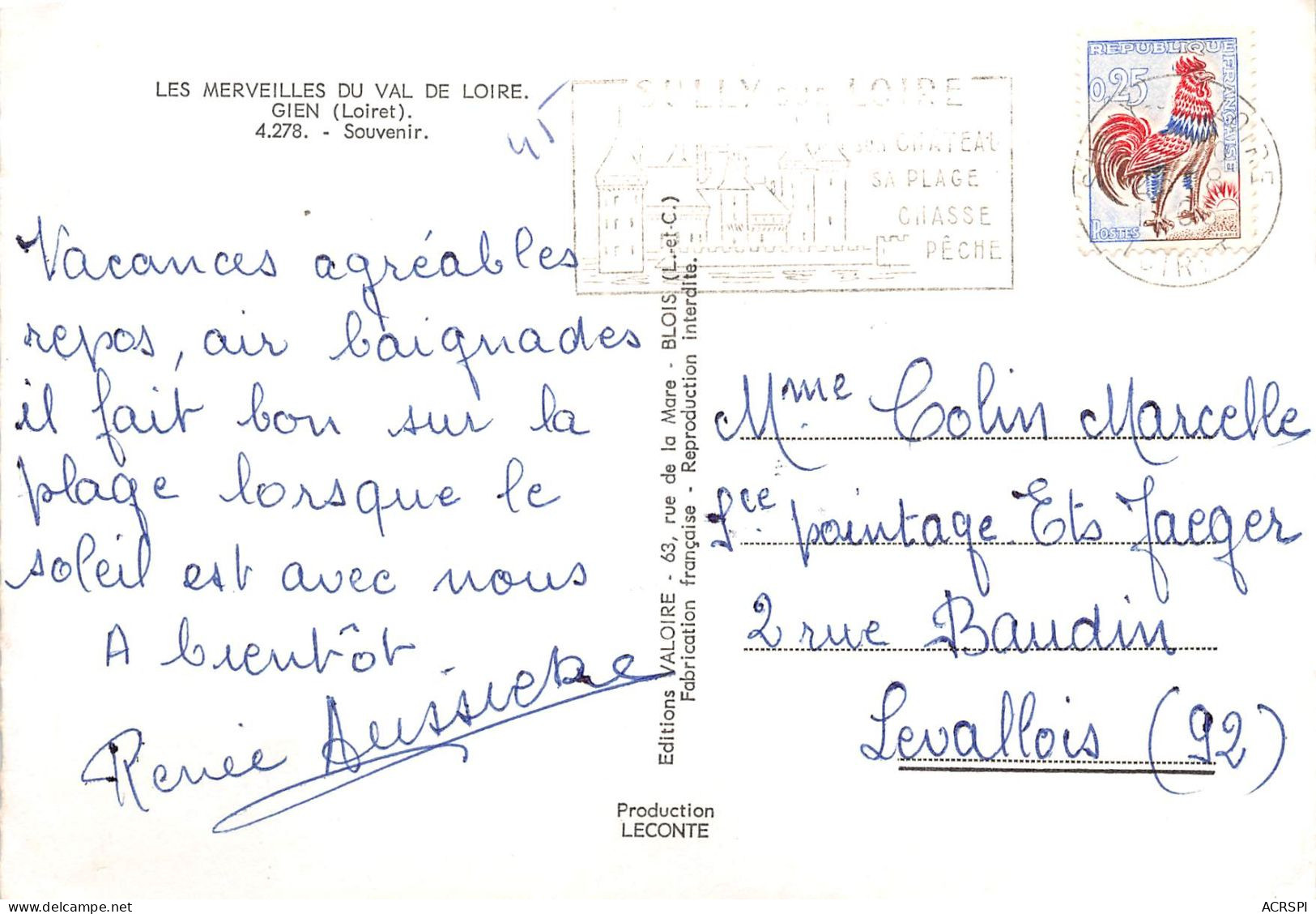 GIEN Souvenir 24(scan Recto-verso) MA2069 - Gien