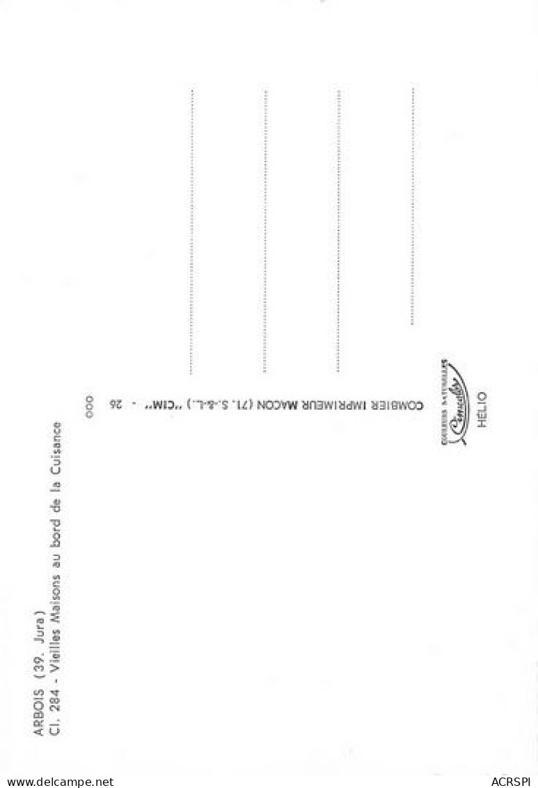 ARBOIS   Maisons Au Bord De La Cuisance  21  (scan Recto-verso)MA2068Bis - Arbois