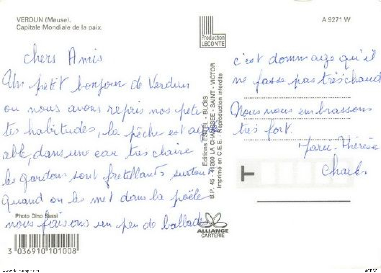 VERDUN  Capitale Mondiale De La PAIX  36   (scan Recto-verso)MA2066Bis - Verdun