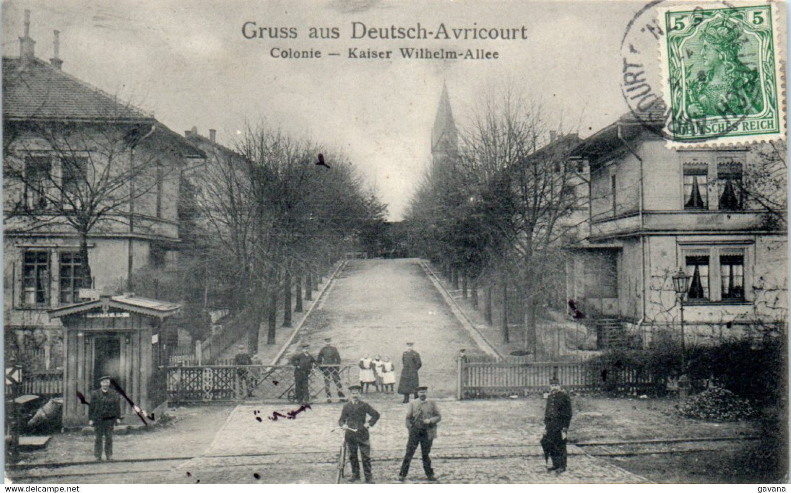 57 Gruss Aus DEUTSCH-AVRICOURT - Colonie - Kaisser Wilhelm Allee - Autres & Non Classés