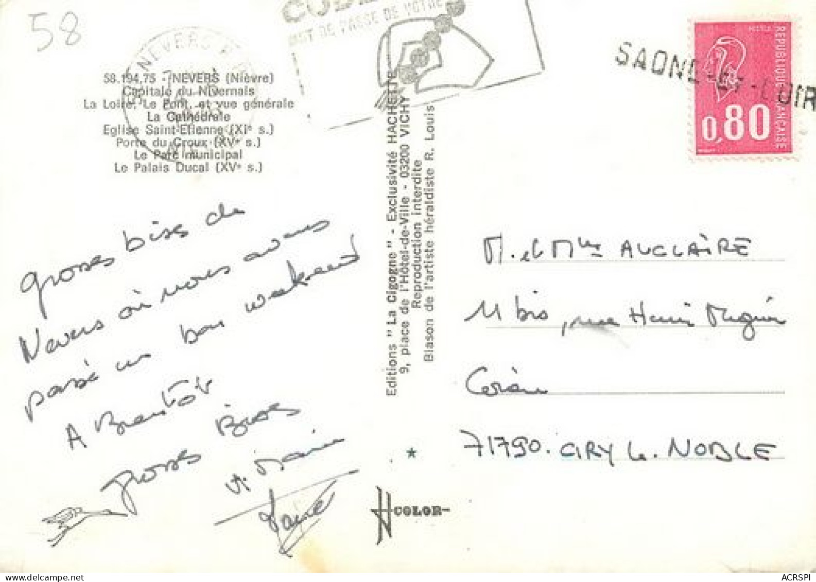  NEVERS  Multivue  3   (scan Recto-verso)MA2066Bis - Nevers