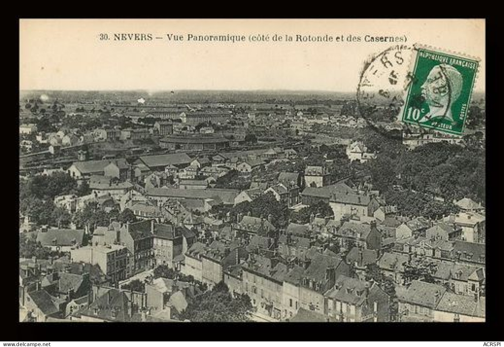  NEVERS  Vue Panoramique Coté Rotonde Et Des Casernes  7   (scan Recto-verso)MA2066Bis - Nevers
