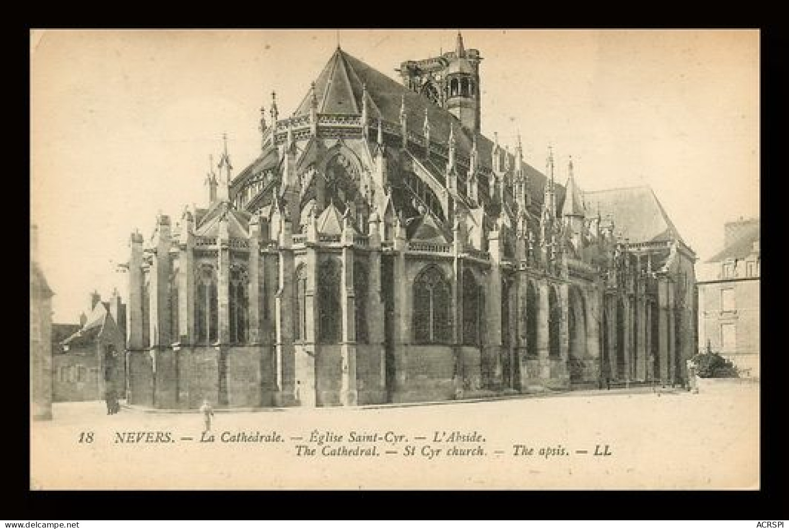 NEVERS  La Cathedrale  Abside  6   (scan Recto-verso)MA2066Bis - Nevers