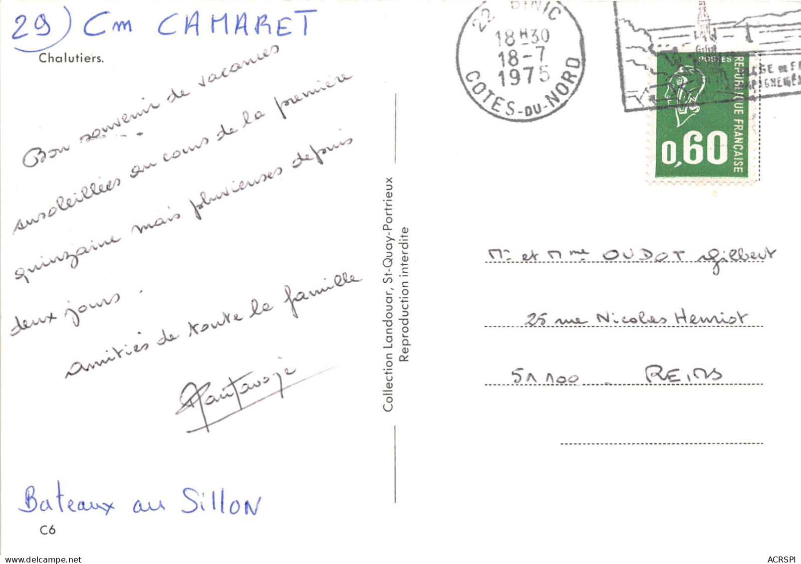 CHALUTIERS CAMARET 13(scan Recto-verso) MA2065 - Camaret-sur-Mer