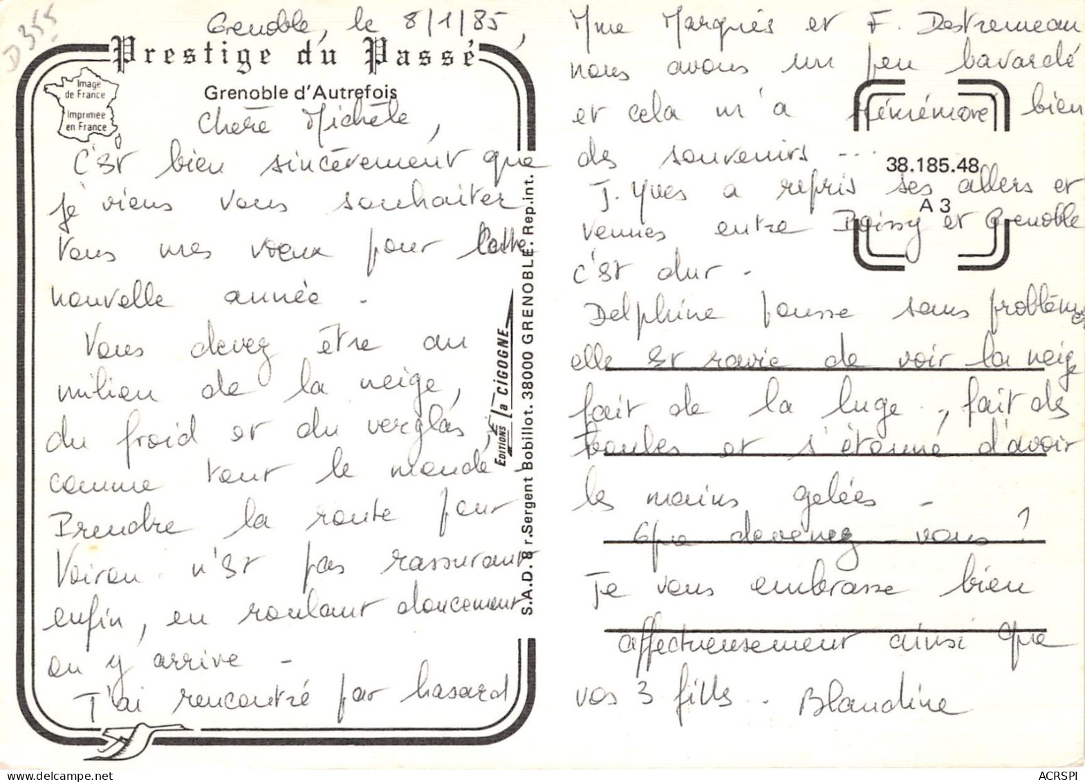 GRENOBLE D Autrefois 7(scan Recto-verso) MA2064 - Grenoble