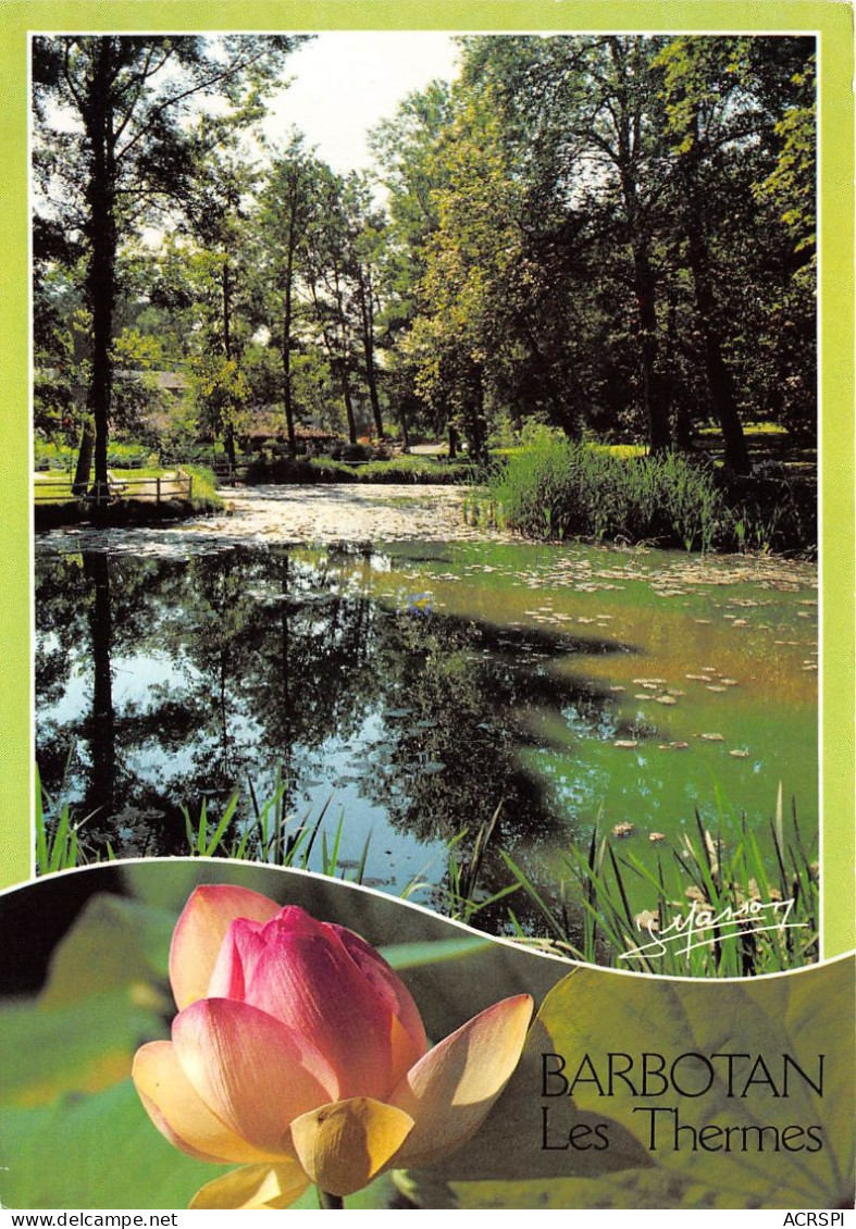 BARBOTAN LES THERMES Station Thermale Les Jardins Des Lotus 12(scan Recto-verso) MA2093 - Barbotan