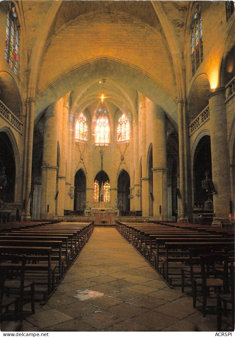 CATHEDRALE DE SAINT GERVAIS LECTOURE La Nef 24(scan Recto-verso) MA2092 - Lectoure