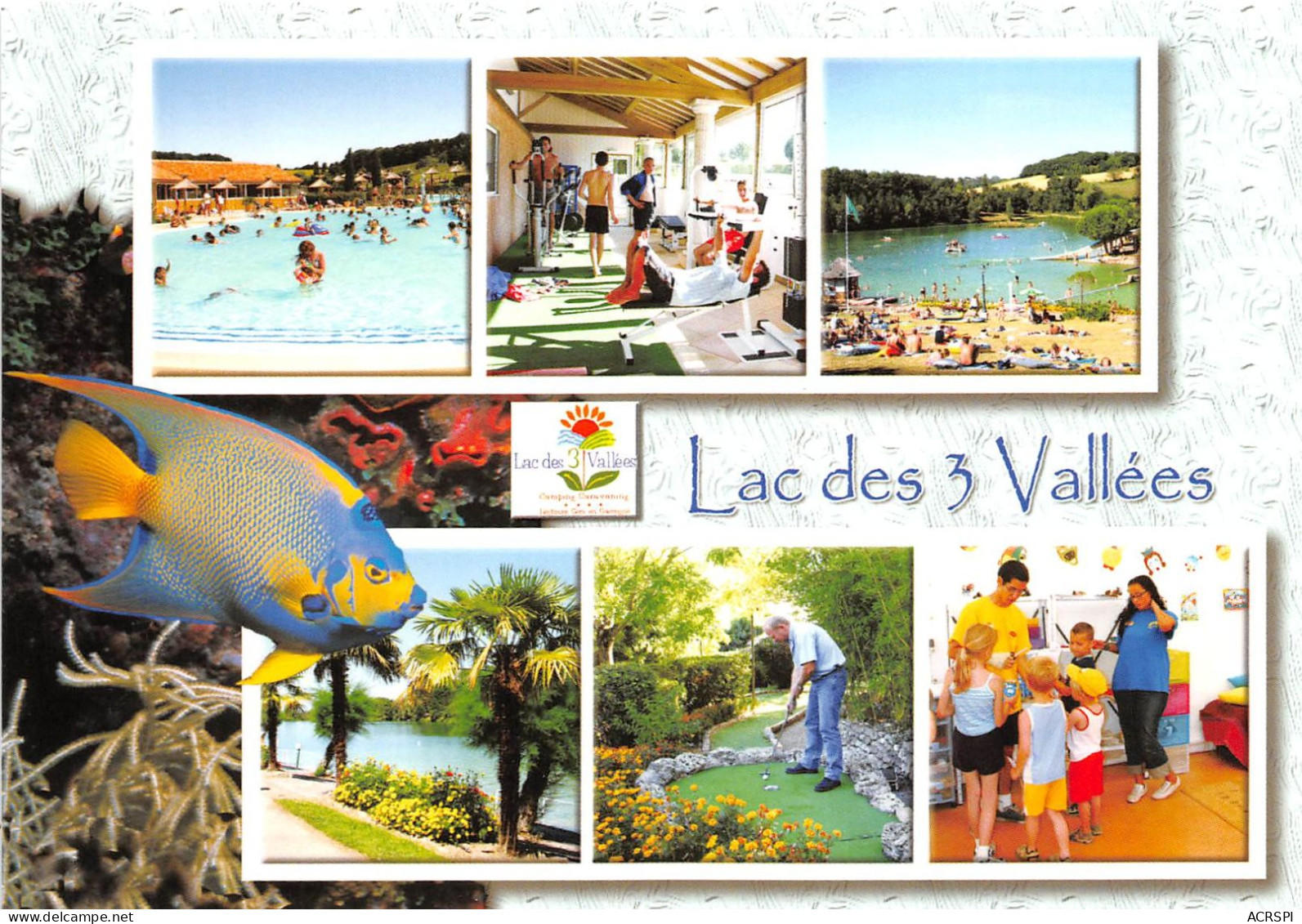 2811111LECTOURE Lac Des Trois Vallees Parc Des Loisirs Camping Caravaning 4 Etoiles Piscine 28(scan Recto-verso) MA2090 - Lectoure