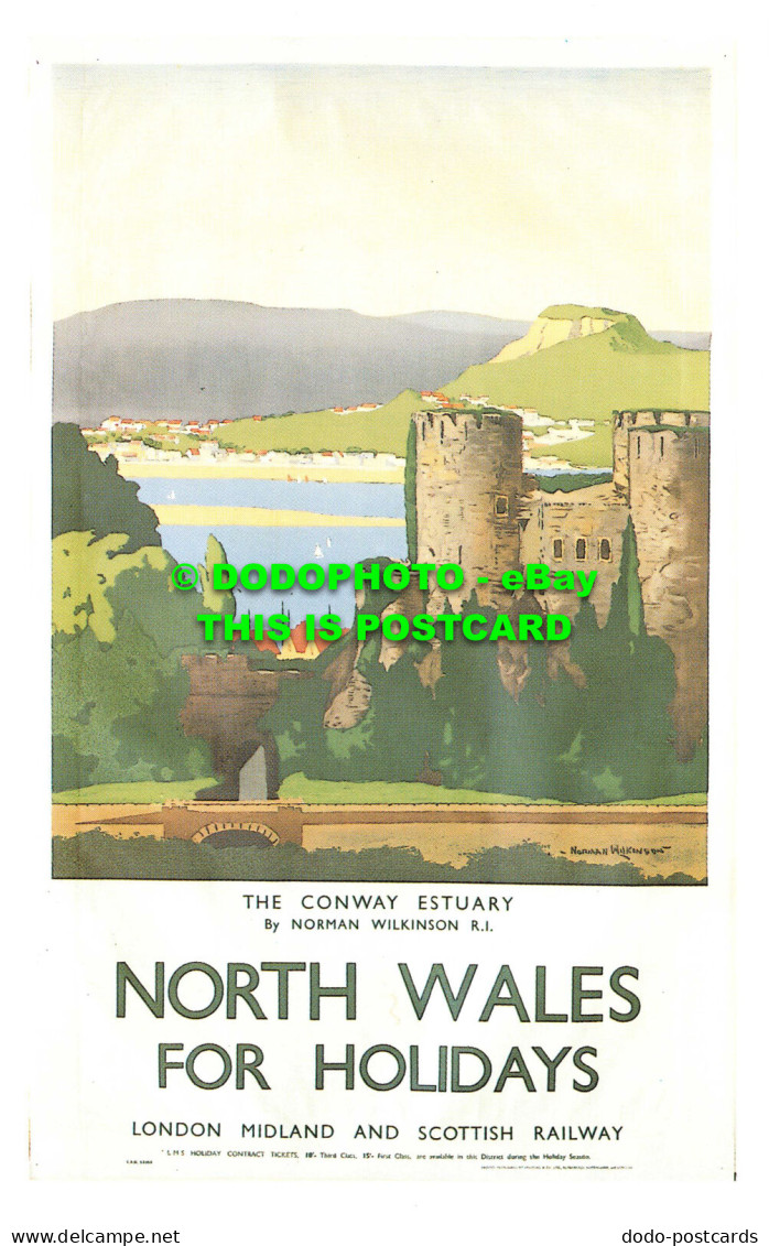 R541748 North Wales For Holidays. The Conway Estuary. London Midland And Scottis - Altri & Non Classificati