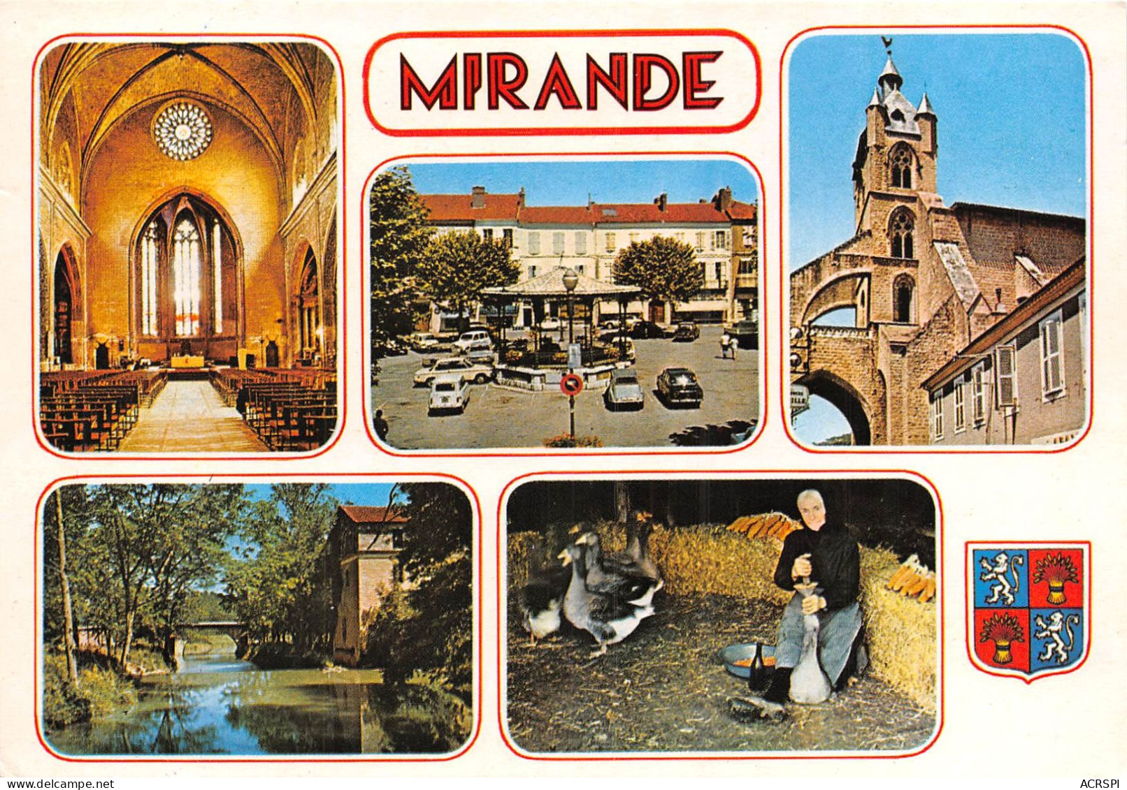 MIRANDE Interieur De L Eglise Place D Astarac 1(scan Recto-verso) MA2087 - Mirande