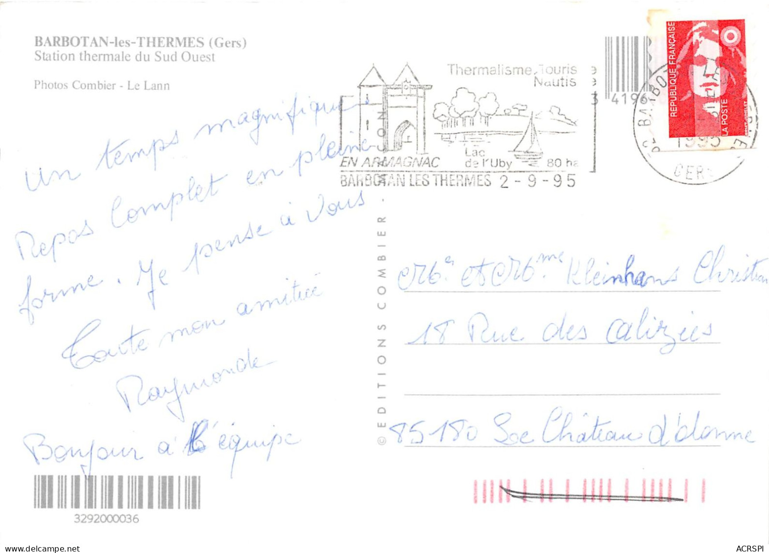 BARBOTAN LES THERMES Station Thermale Du Sud Ouest 26(scan Recto-verso) MA2088 - Barbotan