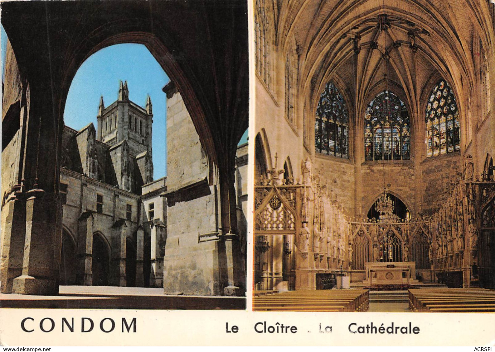 CONDOM Le Cloitre La Cathedrale 25(scan Recto-verso) MA2087 - Condom